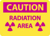 AccuformNMC "Radiation Area", 10" Long x 14" Wide, Aluminum Safety Sign Rectangle, 0.04" Thick, Use for Accident Prevention R27AB - 72315922