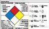 AccuformNMC "Chemical Name", 5" Long x 7" Wide, Pressure-Sensitive Vinyl Safety Sign Rectangle, 0.004" Thick, Use for Hazardous Materials NFP20P - 72320708
