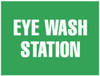 AccuformNMC "Eye Wash Station", 10" Long x 14" Wide, Rigid Plastic Safety Sign Rectangle, 0.05" Thick, Use for First Aid M441RB - 74778150