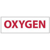 AccuformNMC "Oxygen", 4" Long x 12" Wide, Pressure-Sensitive Vinyl Safety Sign Rectangle, 0.004" Thick, Use for Hazardous Materials M59P - 74987413