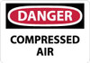 AccuformNMC "Danger - Compressed Air", 10" Long x 14" Wide, Rigid Plastic Safety Sign Rectangle, 0.05" Thick, Use for Accident Prevention D243RB - 75007302