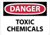 AccuformNMC "Danger - Toxic Chemicals", 7" Long x 10" Wide, Pressure-Sensitive Vinyl Safety Sign Rectangle, 0.004" Thick, Use for Hazardous Materials D319P - 75258640