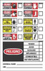 AccuformNMC "Chemical ID Label", 14" Long x 10" Wide, Pressure-Sensitive Vinyl Safety Sign Rectangle, 0.004" Thick, Use for Hazardous Materials SPCI10P - 75355693