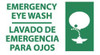AccuformNMC "Emergency Eye Wash", 10" Long x 18" Wide, Rigid Plastic Safety Sign Rectangle, 0.05" Thick, Use for First Aid SPSA173R - 77557056
