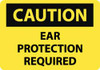 AccuformNMC "Caution - Ear Protection Required", 10" Long x 14" Wide, Pressure-Sensitive Vinyl Safety Sign Rectangle, 0.004" Thick, Use for Accident Prevention C472PB - 79512653