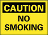 AccuformNMC "Caution - No Smoking", 7" Long x 10" Wide, Pressure-Sensitive Vinyl Safety Sign Rectangle, 0.004" Thick, Use for Accident Prevention C49P - 84647536