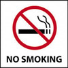 AccuformNMC "No Smoking", 7" Long x 7" Wide, Rigid Plastic Safety Sign Square, 0.05" Thick, Use for Accident Prevention MSCS1R - 86529096