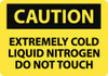 AccuformNMC "Caution - Extremely Cold Liquid Nitrogen - Do Not Touch", 10" Long x 14" Wide, Aluminum Safety Sign Rectangle, 0.04" Thick, Use for Hazardous Materials C479AB - 88233143