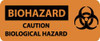 AccuformNMC "Biohazard - Caution - Biological Hazard", 7" Long x 17" Wide, Pressure-Sensitive Vinyl Safety Sign Rectangle, 0.004" Thick, Use for Hazardous Materials SA52P - 88938246