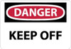 AccuformNMC "Danger - Keep Off", 7" Long x 10" Wide, Pressure-Sensitive Vinyl Safety Sign Rectangle, 0.004" Thick, Use for Hazardous Materials D450P - 93017648