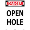 AccuformNMC "Open Hole", 36" Long x 24" Wide, Rigid Plastic Safety Sign Rectangular, Use for Workplace/Safety SFS106R - 98874134