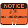 PRO-SAFE "Notice Use Hand Sanitizer", 12-1/2" Wide x 10-1/2" High, ABS Safety Sign Rectangular, 1/4" Thick, Use for Accident Prevention PS-03-550-NUHS - 17509753