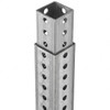TAPCO 3 ft. High, Galvanized Traffic Sign Post Base Steel, 7/16" Hole Diam, Silver 1603-00008 - 48098735