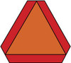 AccuformNMC Slow Moving Vehicle Emblem, 16" Wide x 14" High Aluminum Construction Roadway Sign 0.01" Thick, Orange, Triangle, High Intensity Reflectivity, Sign Stand SMV4 - 72311780