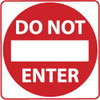 AccuformNMC "Do Not Enter," 30" Wide x 30" High Aluminum Traffic Control Sign 0.08" Thick, Red on White, Square, Engineer Grade Reflectivity, Post Mount TM132J - 84333160