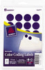 Avery 3/4" x 3/4" Dark Blue Paper Color Coding Labels For Laser/Inkjet Printers 05469 - 54710066