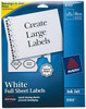 Avery Pack of (25), 8-1/2" x 11" White Paper Shipping Labels For Inkjet Printers 08165 - 81629446