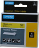 DYMO Rhino 3/4" x 11-1/2 ft. Yellow Nylon Flexible Tape For DYMO brand labeling equipment designed for "D1" tapes (check width compatibility) 18491 - 04336301