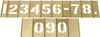 C.H. Hanson 15 Piece, 2-1/2 Inch Character Size, Brass Stencil Contains Figure Set 10012 - 00198069