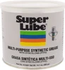 Synco Chemical Super Lube 14.1 oz Canister Synthetic Lubricant w/PTFE General Purpose Grease Translucent White, Food Grade, 450°F Max Temp, NLGIG 1, 41160/1 - 57345407