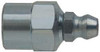 Alemite Straight Head Angle, 1/8 NPTF Carbon Steel Standard Grease Fitting 1/2" Hex, 1" Overall Height, 9/32" Shank Length, 10,000 Operating psi, Zinc Plated Finish 1618-B - 03244373