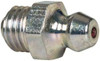 Alemite Straight Head Angle, 5/16-24 UNEF-2A Nickel/Copper Standard Grease Fitting 3/8" Hex, 21/32" Overall Height, 5/32" Shank Length, Zinc Plated Finish 1711-B - 03244530