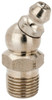 Alemite 30° Head Angle, 1/8 PTF Stainless Steel Standard Grease Fitting 7/16" Hex, 1-1/4" Overall Height, 11/32" Shank Length 1921-S - 03244852