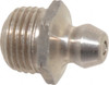 Alemite Straight Head Angle, 1/8 PTF Nickel/Copper Standard Grease Fitting 7/16" Hex, 5/8" Overall Height, 9/32" Shank Length 1962-B - 03244910
