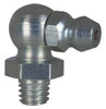 Alemite 90° Head Angle, M6x1.0 Metric Steel Standard Grease Fitting 10mm Hex, 7/32" Shank Length, 10,000 Operating psi, Zinc Plated Finish 2108 - 03245131