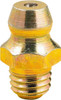 LuMax Straight Head Angle, M6x1 Metric Steel Grease Fitting Adapter 7mm Hex, 0.6" Overall Height, 1/4" Shank Length LX-3301-5 - 38446290