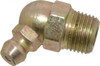 PROLUBE 65° Head Angle, 1/8-27 PTF Steel Standard Grease Fitting 7/16" Hex, 21.8mm Overall Height, 7.6mm Shank Length, Zinc Plated Finish GFT/1-8/27/65-5 - 08060782