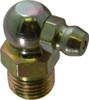 PROLUBE 90° Head Angle, 1/8-27 PTF Steel Standard Grease Fitting 7/16" Hex, 21.3mm Overall Height, 7.6mm Shank Length, Zinc Plated Finish GFT/1-8/27/90-5 - 08060790