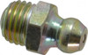 PROLUBE Straight Head Angle, M8x1.0 Metric Steel Standard Grease Fitting 9mm Hex, 16mm Overall Height, 6.5mm Shank Length, Zinc Plated Finish GFT/8/1/ST-5 - 08060899