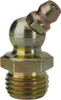 PROLUBE 45° Head Angle, 1/4-18 NPT Steel Standard Grease Fitting 9/16" Hex, 29.74mm Overall Height, 9.27mm Shank Length, Zinc Plated Finish GFT/1-4/18/45/S - 45432762