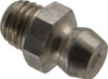 PROLUBE Straight Head Angle, 1/4-28 UNF Stainless Steel Standard Grease Fitting 5/16" Hex, 13.7mm Overall Height, 4.6mm Shank Length, Zinc Plated Finish GFT/SS/14/28-10 - 62088075