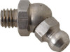 PROLUBE 45° Head Angle, M6x1.0 Metric Stainless Steel Standard Grease Fitting 9mm Hex, Zinc Plated Finish GFTSS/6/1/45-10 - 62088190