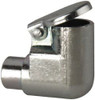 Gits Mfg Die Cast Zinc, Zinc Plated, Plain Drive One Piece, Elbow Oil Hole Cover 0.315-0.317" Drive Diam, 5/16" Drive-In Hole Diam, 1/4" Drive Length, 25/32" Overall Height 01230 - 03242880