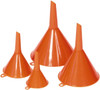 Funnel King 0.31 Qt Capacity Polyethylene Funnel Set Straight Spout, Orange 32837 - 39826649