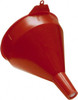 Funnel King 2 Qt Capacity Polyethylene Funnel 6-1/2" Mouth OD, 1-1/16" Tip OD, 2-3/8" Straight Spout, Red 32002 - 39826656