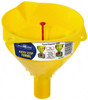 Funnel King 16 oz Capacity Polypropylene Funnel 5" Mouth OD, 1" Tip OD, 1-1/4" Straight Spout, Yellow 32027 - 43297381