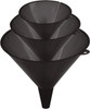 LuMax 48 oz Capacity Plastic Funnel Set Straight Spout, Black LX-1605 - 38446589