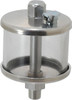 LDI Industries 1 Outlet, Polymer Bowl, 51.8 mL No Flow Control Oil Reservoir 1/8 NPTF Outlet, 2" Diam x 3-1/8" High, 60°C Max R153-01 - 03239647