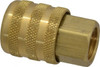 Coilhose Pneumatics Closed Check Brass Air Chuck Lock On Chuck, 1/4 FPT CH15 - 00577361