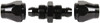Legacy Manufacturing Black Anodized Aluminum Air Hose Splicer RP901250 - 30193841