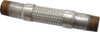 Made in USA 8" OAL, 1" ID, 580 Max psi, Flexible Metal Hose Assembly 1" Fitting, Male Pipe x Male Pipe End Connections, Carbon Steel Fitting, Stainless Steel Hose 03318490 - 03318490