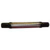 Made in USA 9" OAL, 4" ID, 200 Max psi, Flexible Metal Hose Assembly 4" Fitting, Flanged x Flanged End Connections, Carbon Steel Fitting, Stainless Steel Hose 03318599 - 03318599