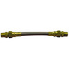 Made in USA 36" OAL, 3/16" ID, 3,000 Max psi, Flexible Metal Hose Assembly 1/8" Fitting, Male Pipe x Male Pipe Union End Connections, Brass Fitting, 304 Stainless Steel Braid over PTFE Hose 03319126 - 03319126