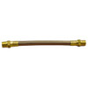 Made in USA 36" OAL, 5/16" ID, 2,500 Max psi, Flexible Metal Hose Assembly 3/8" Fitting, Male Coupling x Male Coupling End Connections, Stainless Steel Fitting, 304 Stainless Steel Braid over PTFE Hose 03319449 - 03319449