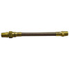 Made in USA 48" OAL, 3/16" ID, 3,000 Max psi, Flexible Metal Hose Assembly 1/8" Fitting, Male Pipe x Male Pipe Union End Connections, Brass Fitting, 304 Stainless Steel Hose 03319613 - 03319613