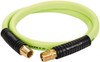 Legacy Manufacturing 1/2" ID x 0.74" OD 4 ft. Long Lead-In Whip Hose FNPT x MNPT Swivel Ends, 300 Working psi, 140°, 1/2" Fitting, Green HFZ1204YW4S - 30180509